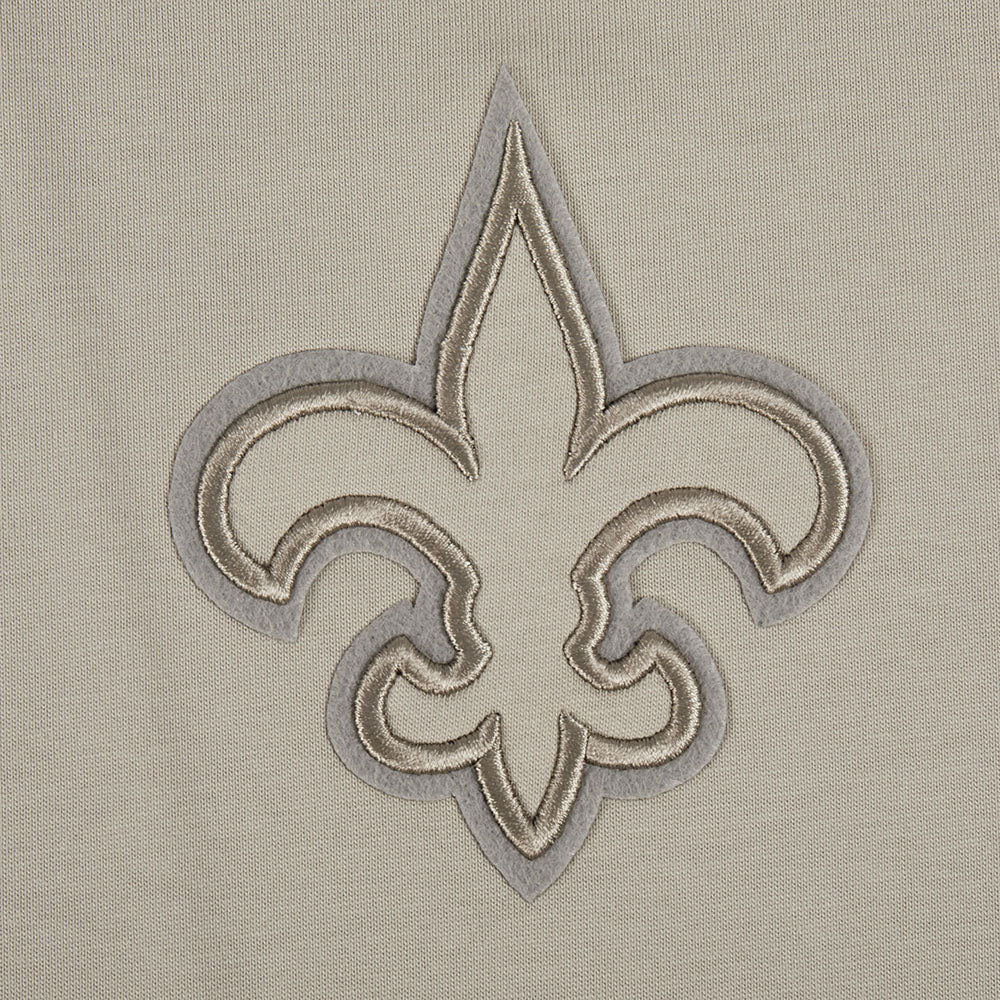 NFL NEW ORLEANS SAINTS NEUTRAL T-SHIRT EN JERSEY DE COTON À ÉPAULES TOMBANTES POUR HOMME (TAUPE)