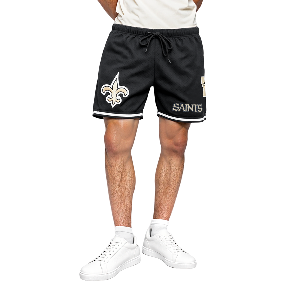 NFL NEW ORLEANS SAINTS CLASSIC SHORT EN FILET POUR HOMME (NOIR)