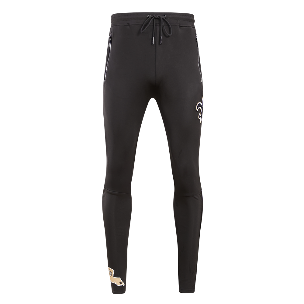 NFL NEW ORLEANS SAINTS CLASSIC MEN'S DK TRACK PANT (BLACK)
