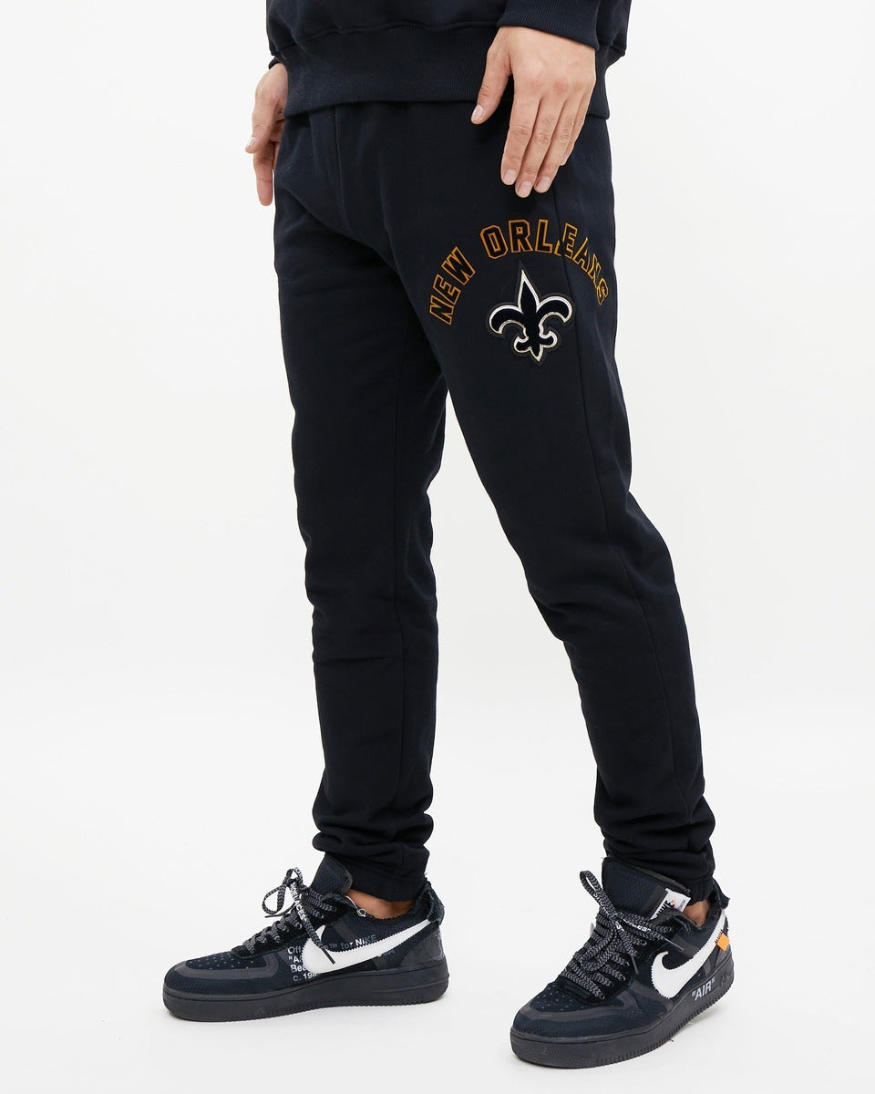 NFL NEW ORLEANS SAINTS CLASSIC MEN'S SWEATPANT (BLACK)