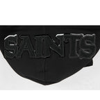 NFL NEW ORLEANS SAINTS TRIPLE BLACK CHANDAIL À CAPUCHON EN MAILLE DOUBLE À GLISSIÈRE POUR HOMME (TRIPLE NOIR)