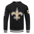 NFL NEW ORLEANS SAINTS CHANDAIL À COL ROND MASHUP CÔTELÉ POUR HOMME (NOIR)