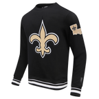 NFL NEW ORLEANS SAINTS CHANDAIL À COL ROND MASHUP CÔTELÉ POUR HOMME (NOIR)