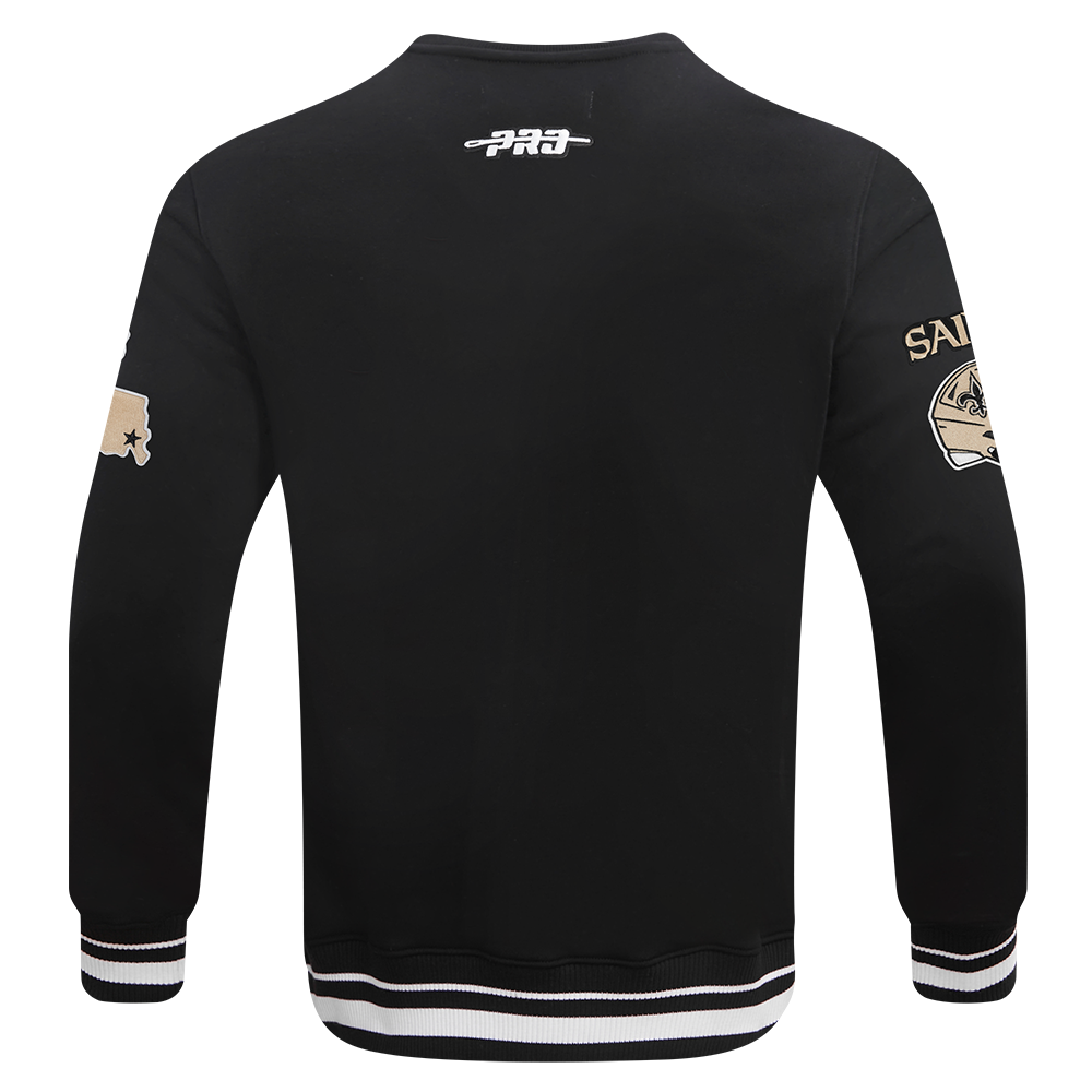 NFL NEW ORLEANS SAINTS CHANDAIL À COL ROND MASHUP CÔTELÉ POUR HOMME (NOIR)