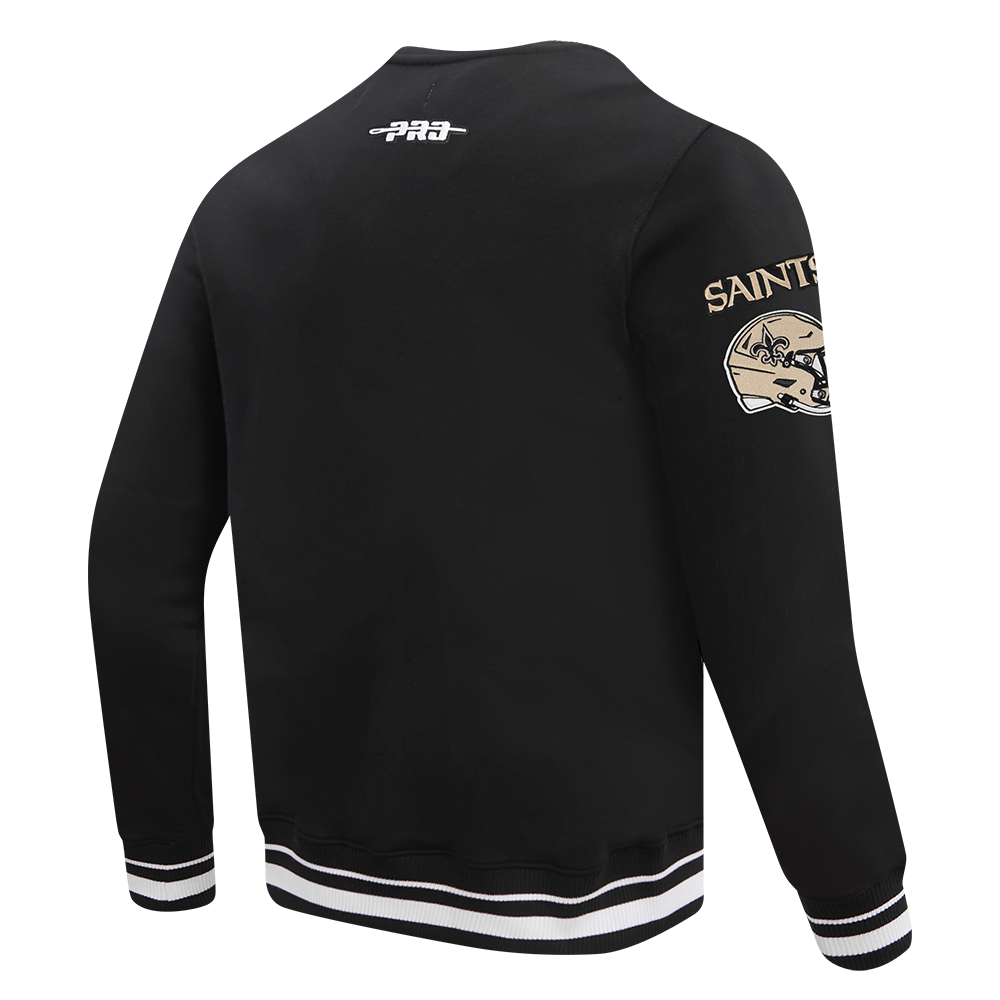 NFL NEW ORLEANS SAINTS CHANDAIL À COL ROND MASHUP CÔTELÉ POUR HOMME (NOIR)