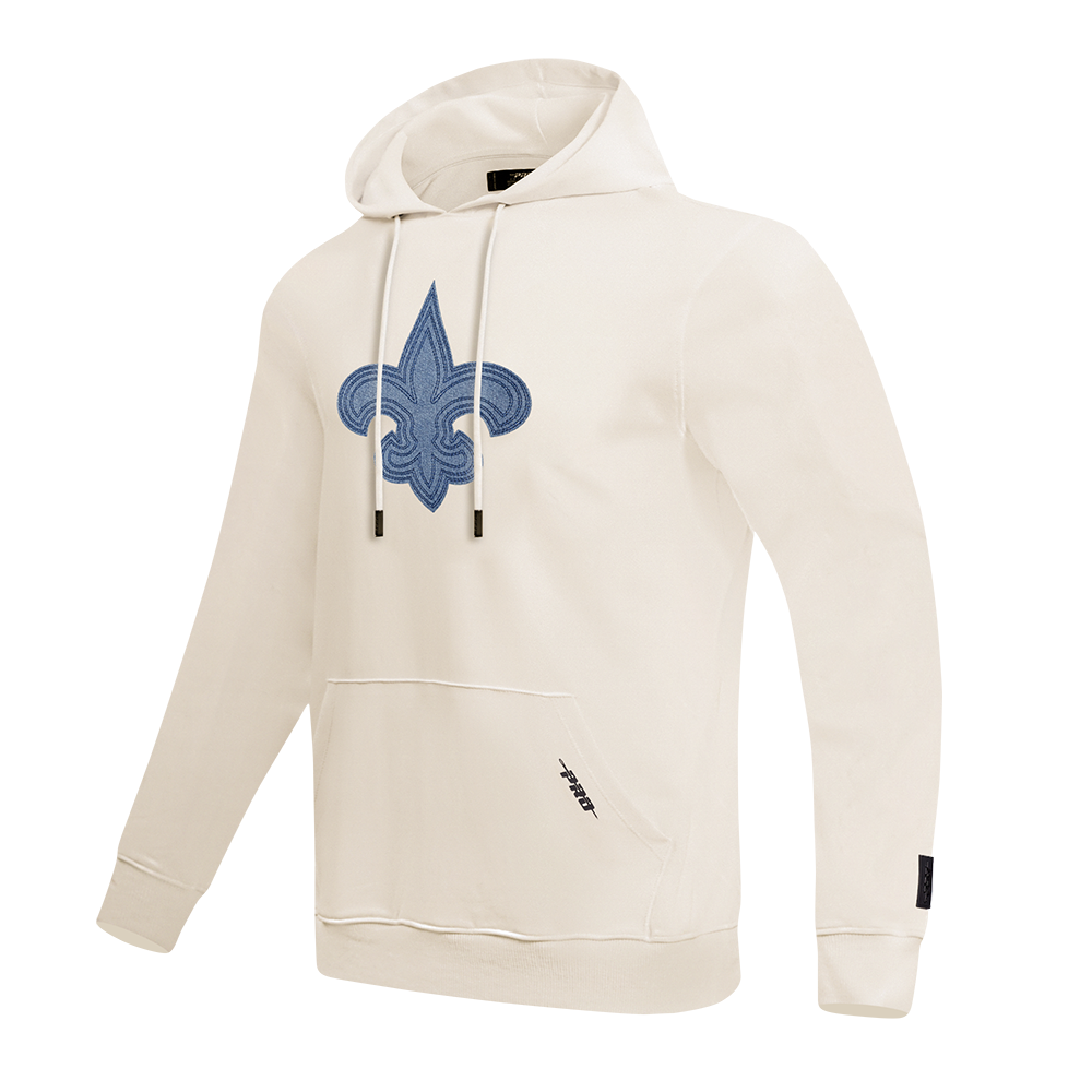 NFL NEW ORLEANS SAINTS VARSITY BLUES MEN'S FLC PO HOODIE (LINEN)