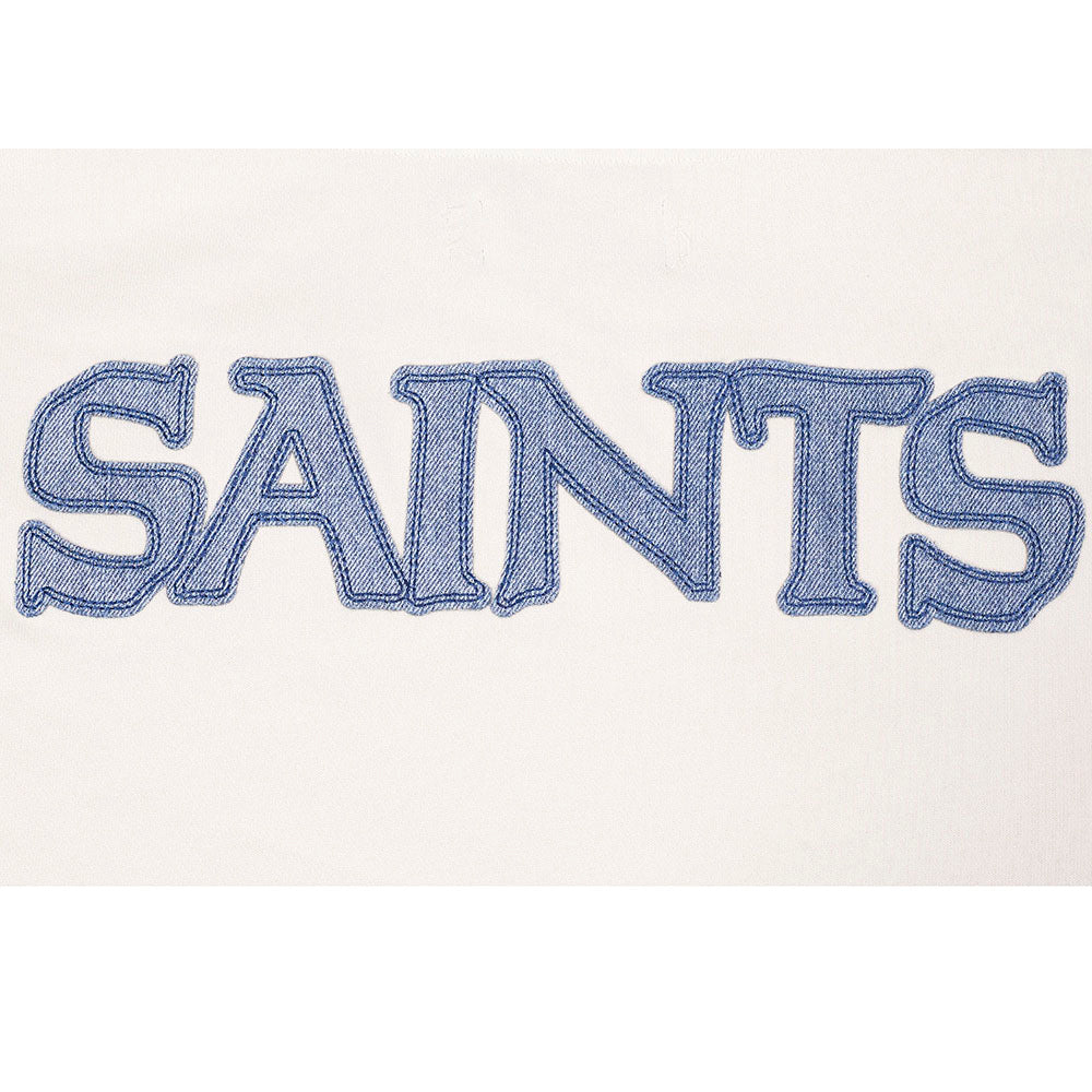 NFL NEW ORLEANS SAINTS VARSITY BLUES MEN'S FLC PO HOODIE (LINEN)