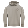 NFL NEW ORLEANS SAINTS NEUTRAL CHANDAIL À CAPUCHON EN MOLLETON À ÉPAULES TOMBANTES POUR HOMME (TAUPE)