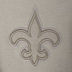 NFL NEW ORLEANS SAINTS NEUTRAL CHANDAIL À CAPUCHON EN MOLLETON À ÉPAULES TOMBANTES POUR HOMME (TAUPE)