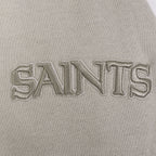 NFL NEW ORLEANS SAINTS NEUTRAL CHANDAIL À CAPUCHON EN MOLLETON À ÉPAULES TOMBANTES POUR HOMME (TAUPE)