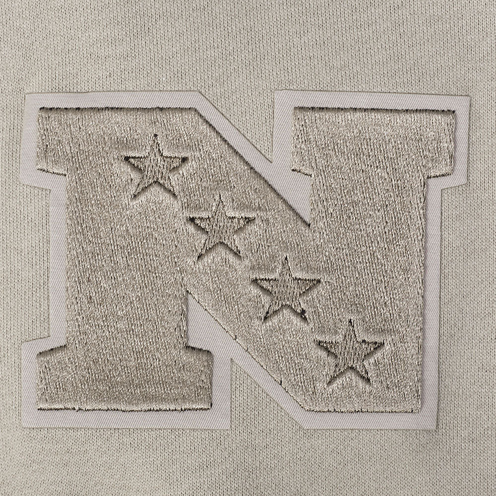 NFL NEW ORLEANS SAINTS NEUTRAL CHANDAIL À CAPUCHON EN MOLLETON À ÉPAULES TOMBANTES POUR HOMME (TAUPE)