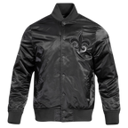 NFL NEW ORLEANS SAINTS TRIPLE BLACK BLOUSON EN SATIN POUR HOMME (TRIPLE NOIR HOMME)
