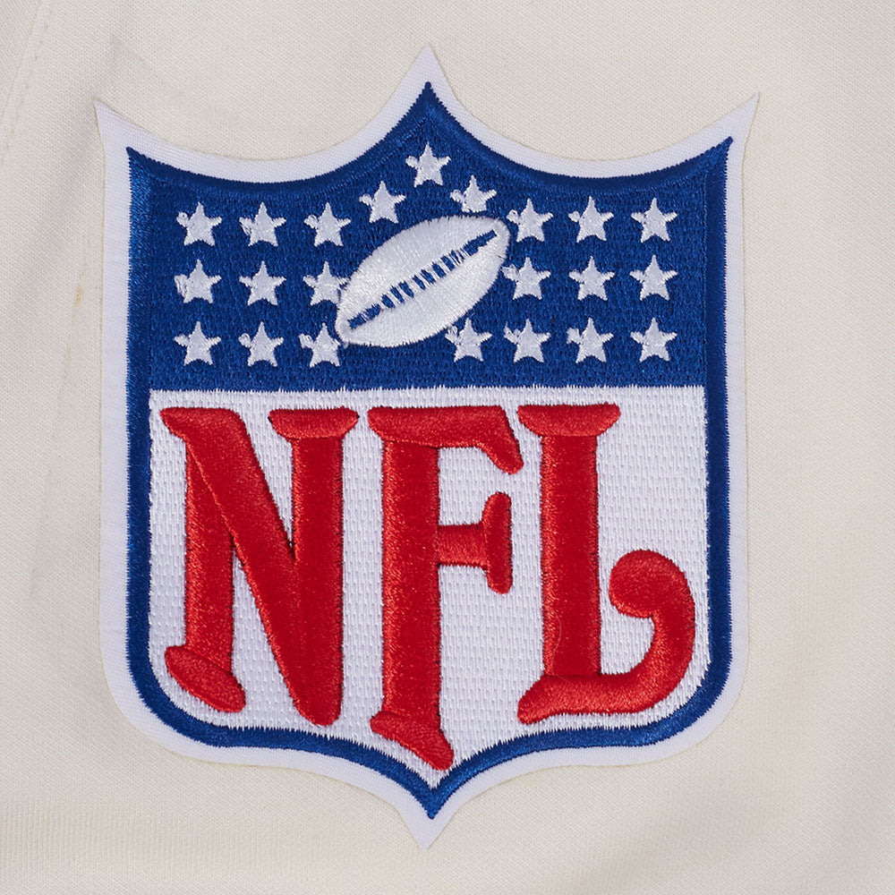 NFL NEW ORLEANS SAINTS BLOUSON RÉTRO PRO GAME DAY (COQUILLE D'ŒUF/TAUPE/COQUILLE D'ŒUF)
