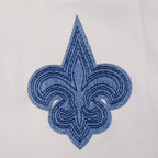 NFL NEW ORLEANS SAINTS VARSITY BLUES WOMEN'S FLC CREWNECK (LINEN)
