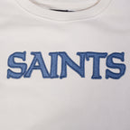 NFL NEW ORLEANS SAINTS VARSITY BLUES WOMEN'S FLC CREWNECK (LINEN)