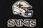 NFL NEW ORLEANS SAINTS CLASSIC CHANDAIL À CAPUCHON COURT EN MOLLETON POUR FEMME (NOIR)