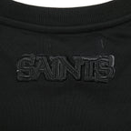 NFL NEW ORLEANS SAINTS TRIPLE BLACK CHANDAIL À COL ROND EN MOLLETON POUR FEMME (TRIPLE NOIR FEMME)