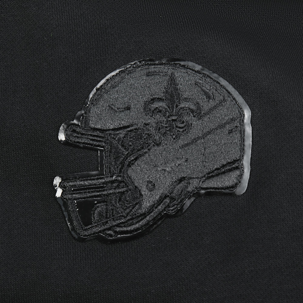NFL NEW ORLEANS SAINTS TRIPLE BLACK CHANDAIL À COL ROND EN MOLLETON POUR FEMME (TRIPLE NOIR FEMME)