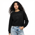 NFL NEW ORLEANS SAINTS TRIPLE BLACK CHANDAIL À COL ROND EN MOLLETON POUR FEMME (TRIPLE NOIR FEMME)