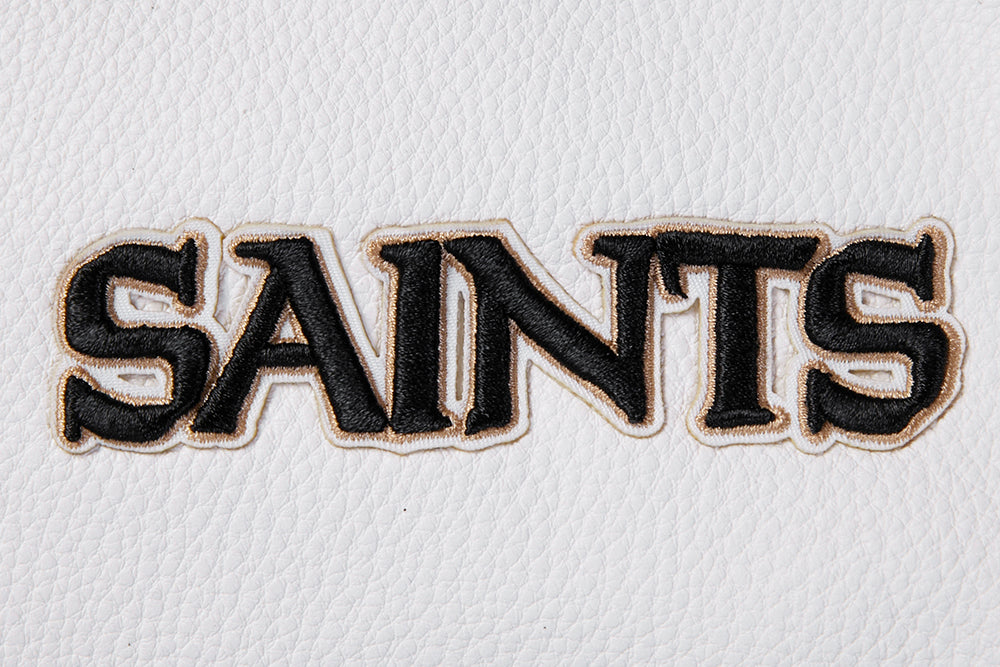 NFL NEW ORLEANS SAINTS CLASSIC WOMEN'S WOOL VARSITY JACKET (BLACK)
