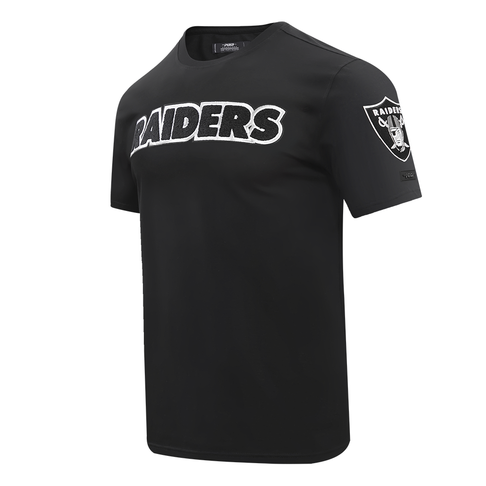 NFL LAS VEGAS RAIDERS CLASSIC CHENILLE MEN'S TEE (BLACK)