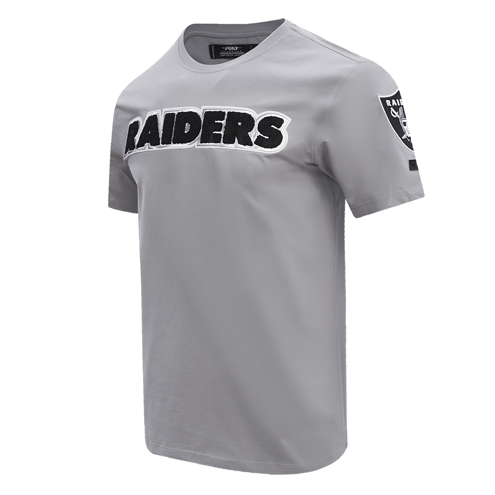 NFL LAS VEGAS RAIDERS CLASSIC CHENILLE MEN'S TEE (GRAY)