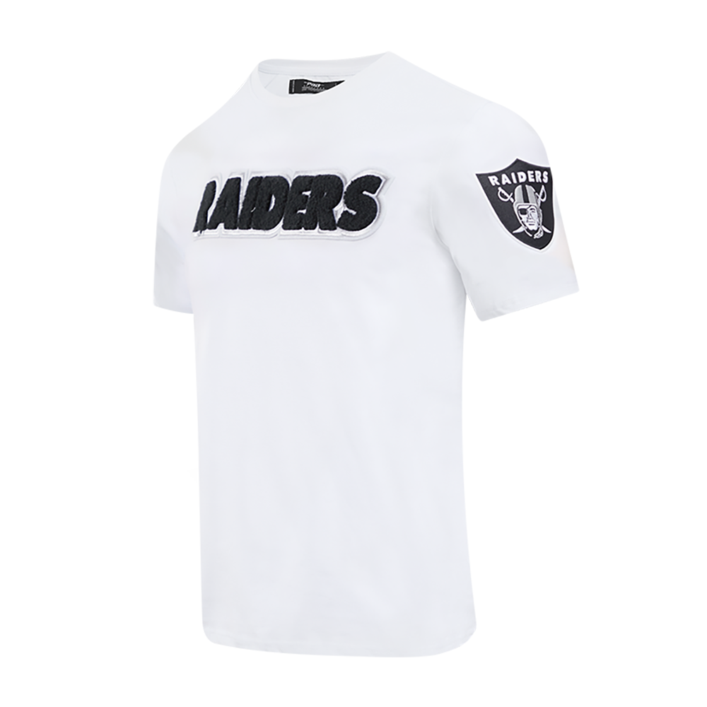 NFL LAS VEGAS RAIDERS CLASSIC CHENILLE MEN'S TEE (WHITE)