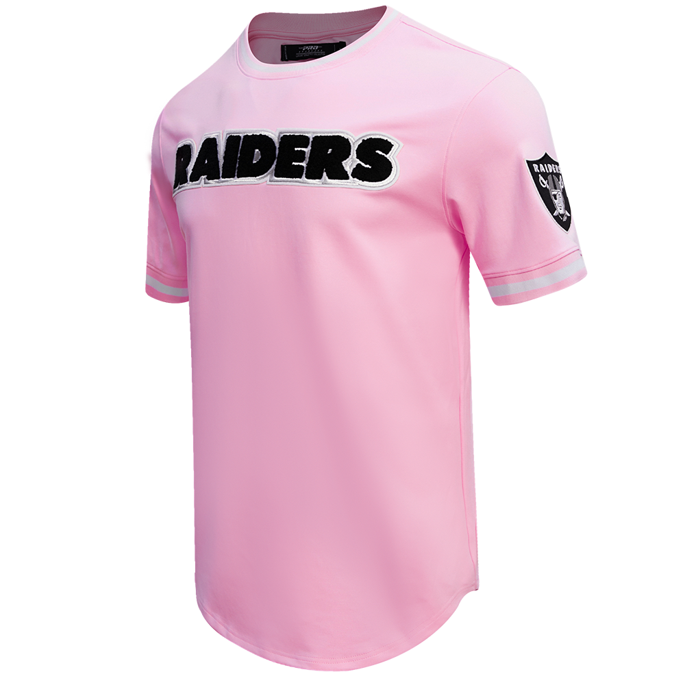 NFL LAS VEGAS RAIDERS CLASSIC CHENILLE MEN'S TEE (PINK)