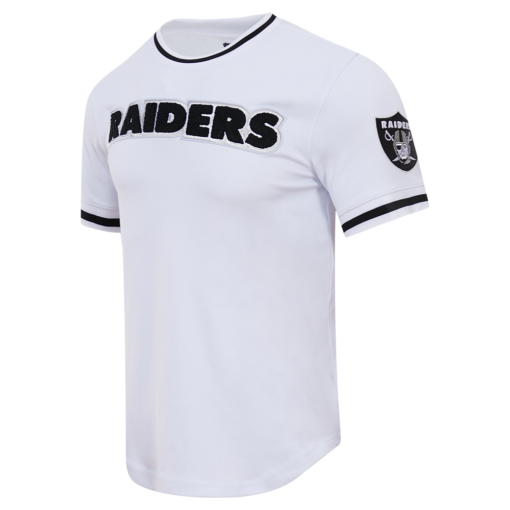 NFL LAS VEGAS RAIDERS CLASSIC CHENILLE MEN'S TEE (WHITE)