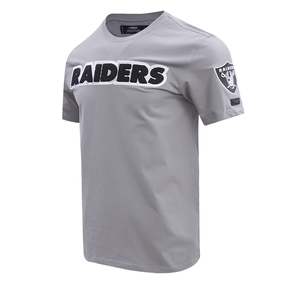 NFL LAS VEGAS RAIDERS CLASSIC CHENILLE   TEE (GRAY)