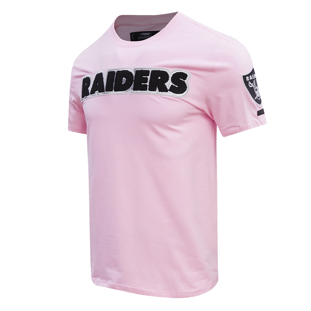 NFL LAS VEGAS RAIDERS CLASSIC CHENILLE   TEE (PINK)