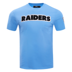 NFL LAS VEGAS RAIDERS CLASSIC CHENILLE T-SHIRT (BLEU UNIVERSITÉ)
