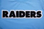 NFL LAS VEGAS RAIDERS CLASSIC CHENILLE T-SHIRT (BLEU UNIVERSITÉ)