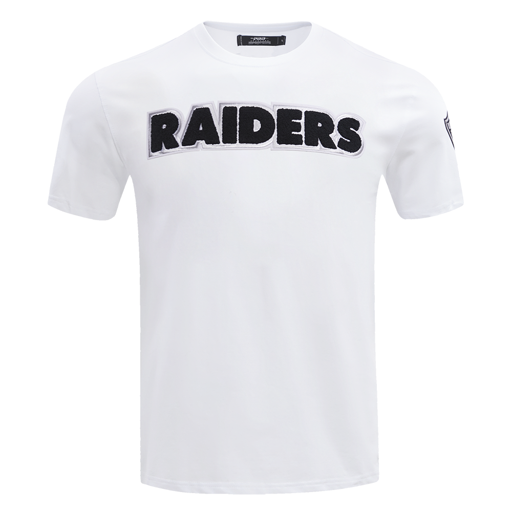 NFL LAS VEGAS RAIDERS CLASSIC CHENILLE T-SHIRT (BLANC)