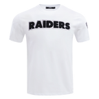 NFL LAS VEGAS RAIDERS CLASSIC CHENILLE T-SHIRT (BLANC)