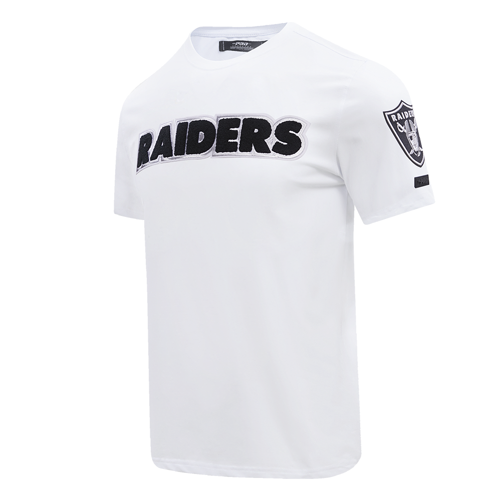 NFL LAS VEGAS RAIDERS CLASSIC CHENILLE T-SHIRT (BLANC)