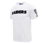 NFL LAS VEGAS RAIDERS CLASSIC CHENILLE T-SHIRT (BLANC)
