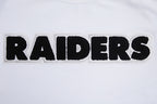 NFL LAS VEGAS RAIDERS CLASSIC CHENILLE T-SHIRT (BLANC)
