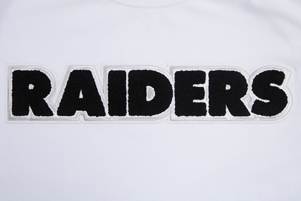 NFL LAS VEGAS RAIDERS CLASSIC CHENILLE T-SHIRT (BLANC)