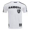 NFL LAS VEGAS RAIDERS CLASSIC CHEMISE À BANDES EN FILET POUR HOMME (BLANC/NOIR)