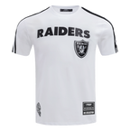 NFL LAS VEGAS RAIDERS CLASSIC CHEMISE À BANDES EN FILET POUR HOMME (BLANC/NOIR)