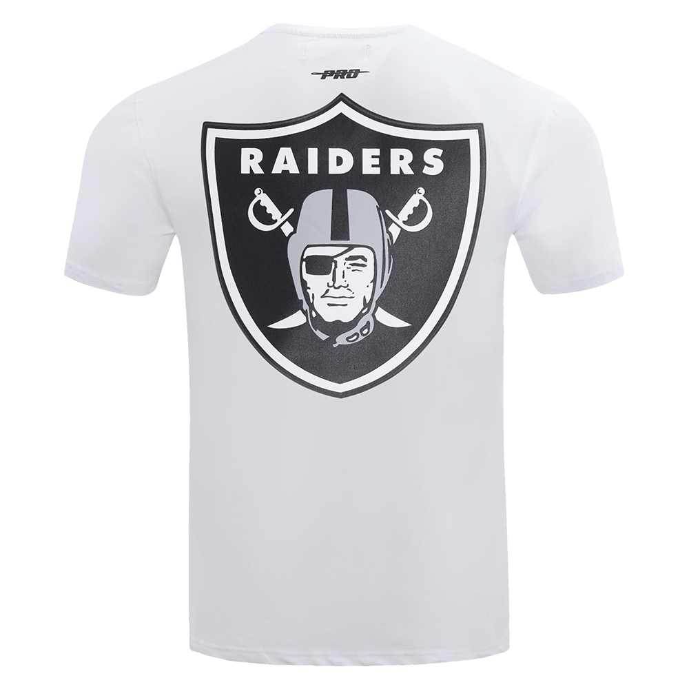 NFL LAS VEGAS RAIDERS CLASSIC CHEMISE À BANDES EN FILET POUR HOMME (BLANC/NOIR)
