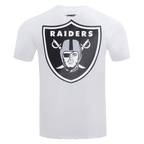 NFL LAS VEGAS RAIDERS CLASSIC CHEMISE À BANDES EN FILET POUR HOMME (BLANC/NOIR)