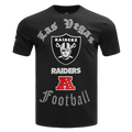 NFL LAS VEGAS RAIDERS OLD ENGLISH T-SHIRT POUR HOMME (NOIR)