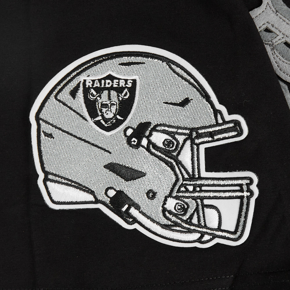 NFL LAS VEGAS RAIDERS OLD ENGLISH T-SHIRT POUR HOMME (NOIR)