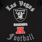 NFL LAS VEGAS RAIDERS OLD ENGLISH T-SHIRT POUR HOMME (NOIR)