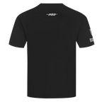 NFL LAS VEGAS RAIDERS REVERSE FRENCH TERRY T-SHIRT EN JERSEY DE COTON À ÉPAULES TOMBANTES POUR HOMME (NOIR)