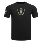 NFL LAS VEGAS RAIDERS UNDER THE LIGHTS MEN'S SINGLE JERSEY TEE (BLACK)
