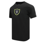 NFL LAS VEGAS RAIDERS UNDER THE LIGHTS MEN'S SINGLE JERSEY TEE (BLACK)