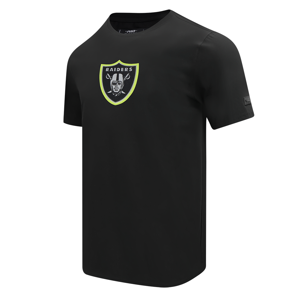 NFL LAS VEGAS RAIDERS UNDER THE LIGHTS MEN'S SINGLE JERSEY TEE (BLACK)